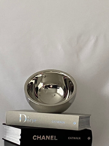 Double Wall Silver  Slanted   Bowl