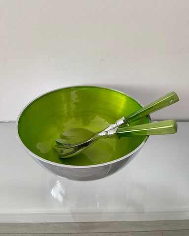 Lime Green Enamel Coloured Bowl