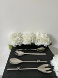 BACK IN STOCK   Hammered Silver Salad Servers