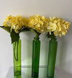 Tall Thin Green Recycled Glass Vase