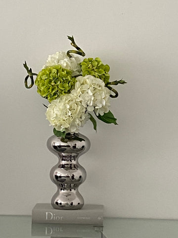 New arrival Silver Ceramic Bubble Vase