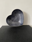 BACK IN STOCK Heart-Shaped recycled Gunmetal Grey Bowl