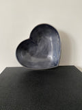 BACK IN STOCK Heart-Shaped recycled Gunmetal Grey Bowl