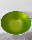 Lime Green Enamel Coloured Bowl