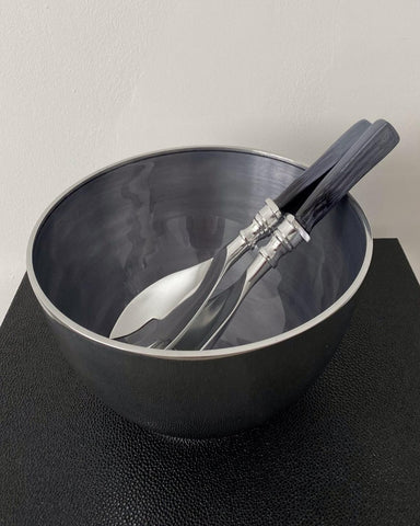 Gun Metal Grey Enamel Coloured Bowl